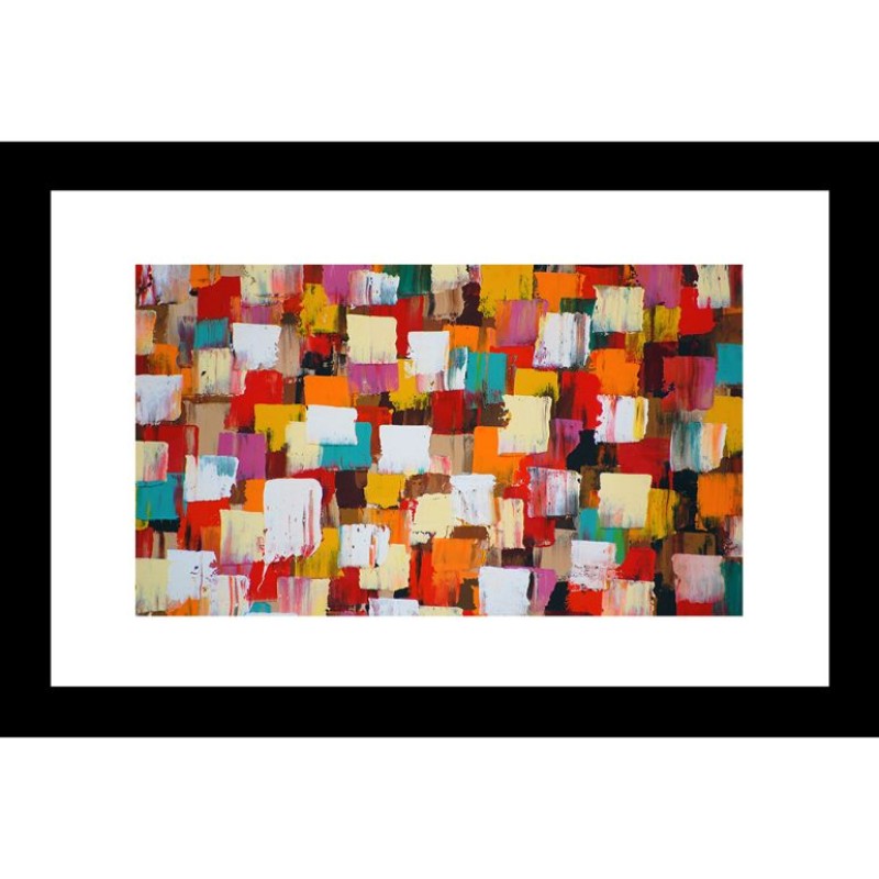 Abstract 24 X 36 Framed Available In Custom Sizes