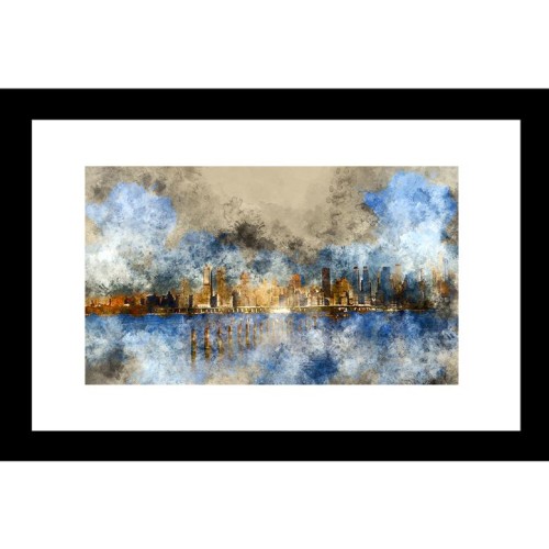 Abstract 24 X 36 Framed Available In Custom Sizes