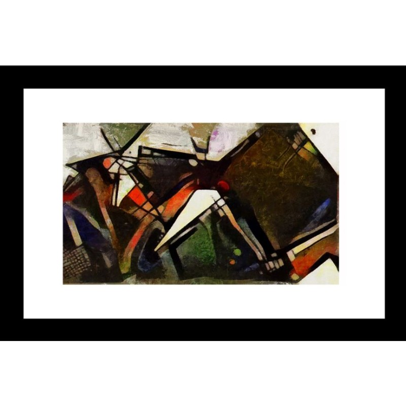 Abstract 24 X 36 Framed Available In Custom Sizes