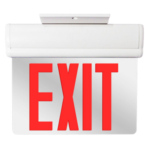 Edge Lit LED Emergency Exit Light Red AH7008R