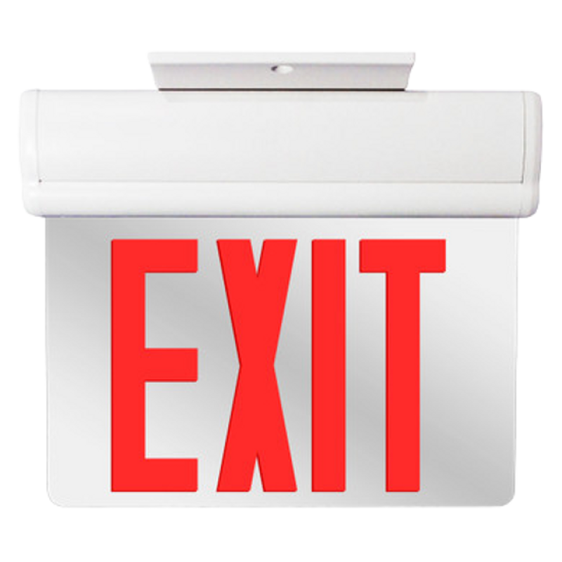 Edge Lit LED Emergency Exit Light Red AH7008R