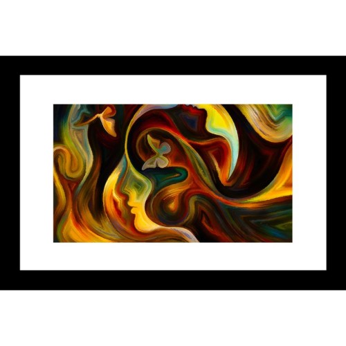 Abstract 24 X 36 Framed Available In Custom Sizes