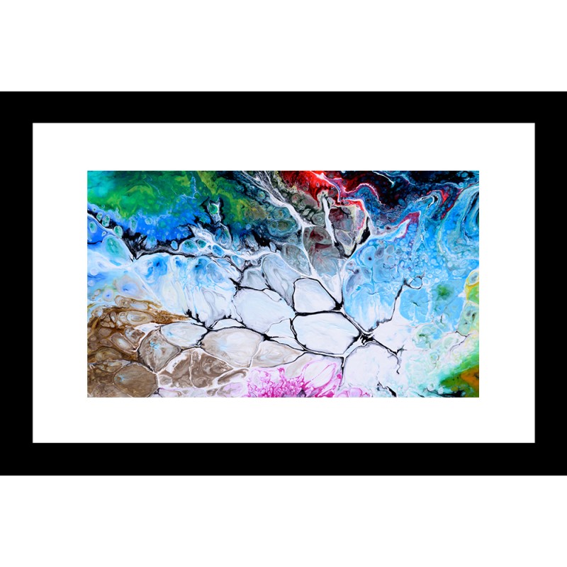 Abstract 24 X 36 Framed Available In Custom Sizes