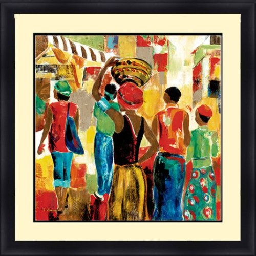 African American 30 x 30 Framed, Available In Custom Sizes