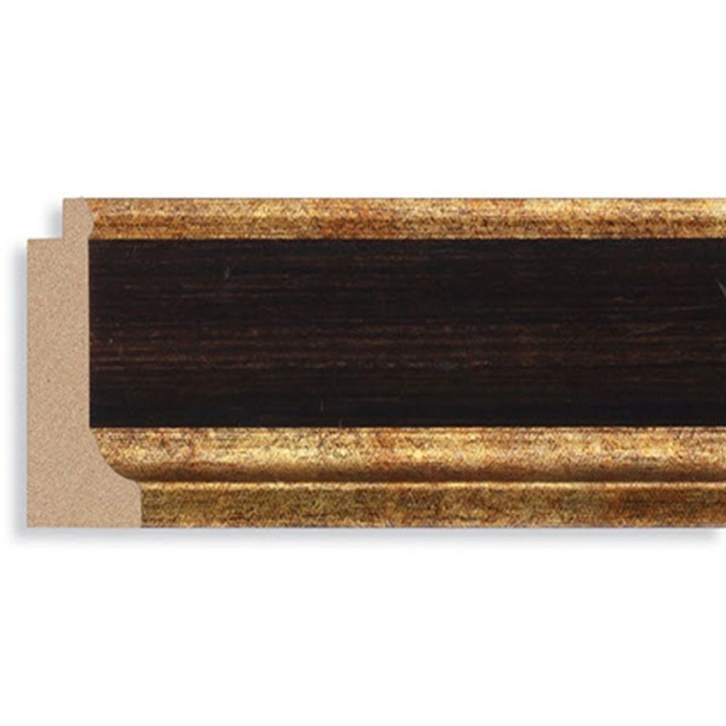 Mahogany w/Gold 2 3/8 Width