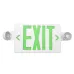 Green Combo LED Emergency Exit Sign-Battery Backup-Adjustable Light Heads | LS-ES007SG