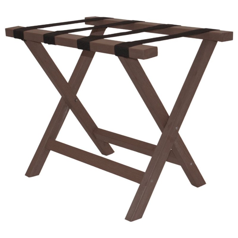 Composite Luggage Rack, Brown Finish