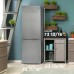 Danby 10.3 cu. ft. Bottom Mount Apartment Size Fridge in Stainless Steel DBMF100B1SLDB