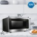 Danby Designer 1.1 cu. ft. Countertop Microwave in Stainless Steel DDMW1125BBS