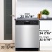 Danby 24″ Wide Built-in Dishwasher in Stainless Steel DDW2404EBSS