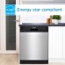 Danby 24″ Wide Built-in Dishwasher in Stainless Steel DDW2404EBSS