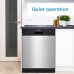 Danby 24″ Wide Built-in Dishwasher in Stainless Steel DDW2404EBSS