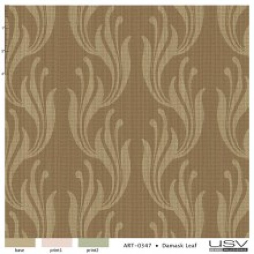 Damask Leaf Wall Vinyl