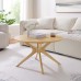 Crossroads Round Wood Coffee Table