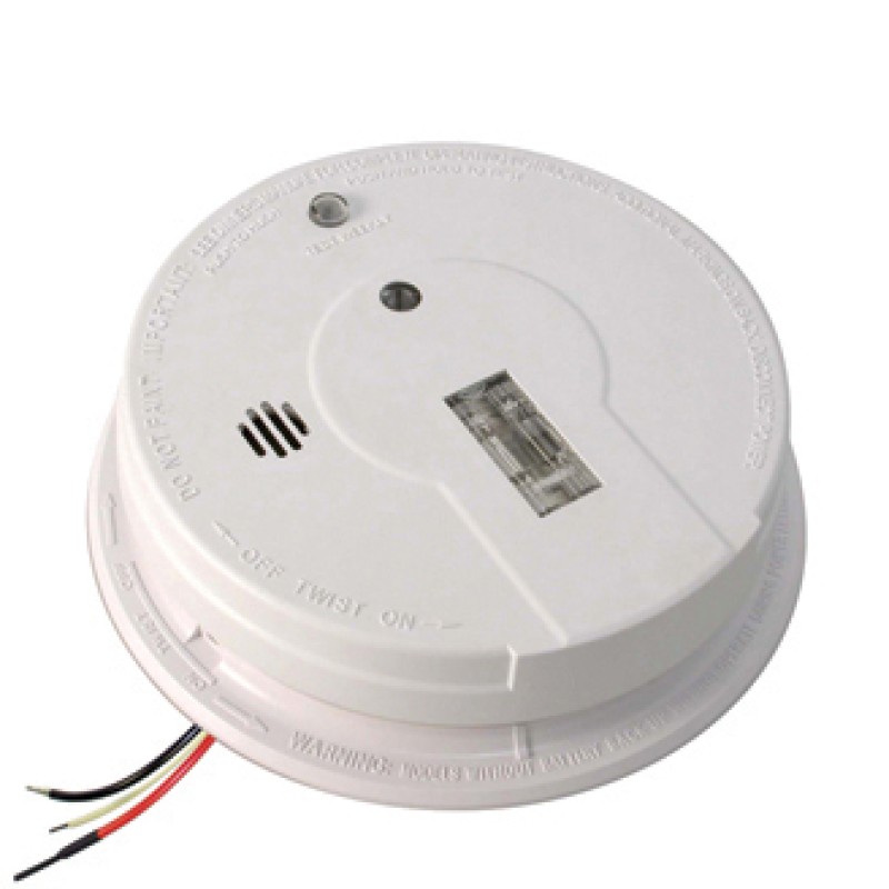 AC Hardwired Interconnect Smoke Alarm with Safety Light i12080