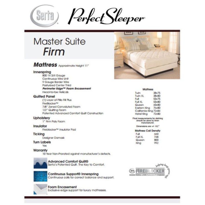 Master Suite Firm