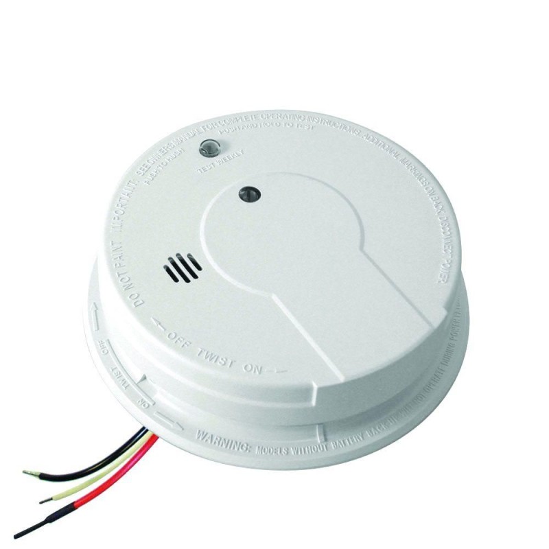 Dual Sensor AC Hardwired Interconnect Smoke Alarm Pi2010