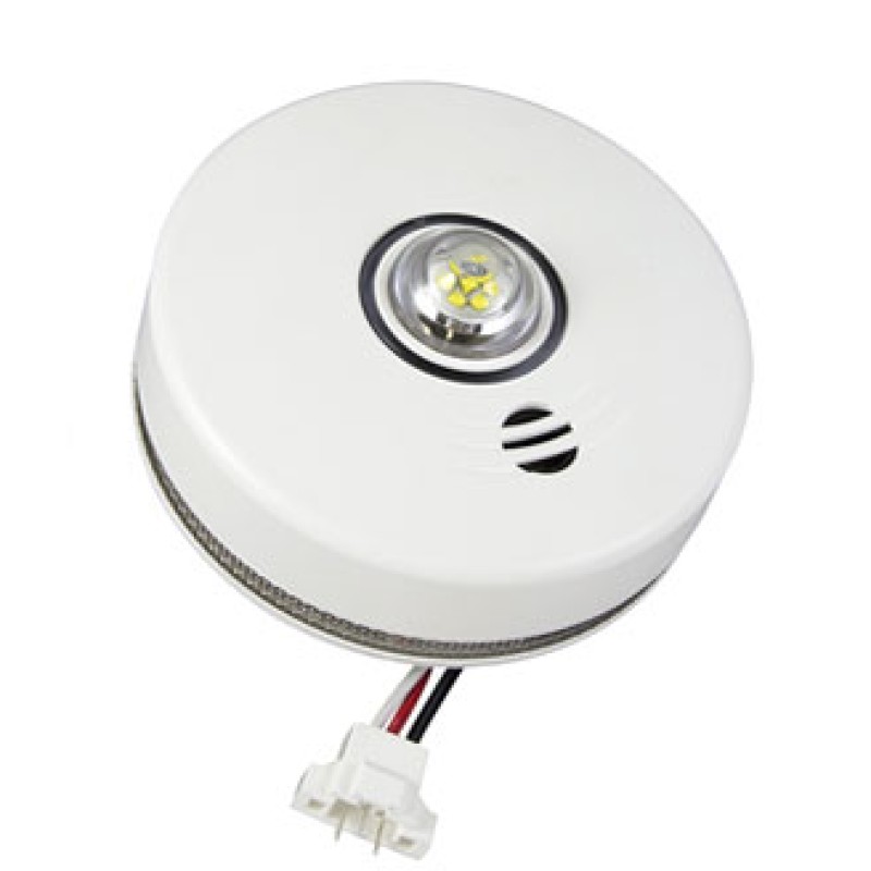 120V AC 2-in-1 LED Strobe and 10-Year Smoke Alarm P4010ACLEDS-2