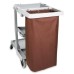 Housekeeping Cart Replacement Bag, Grommets, Medium, Brown