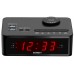 Sonnet LED Alarm Clock Radio w/ 2 USB-A & 2 USB-C Ports Black 20 Per Case