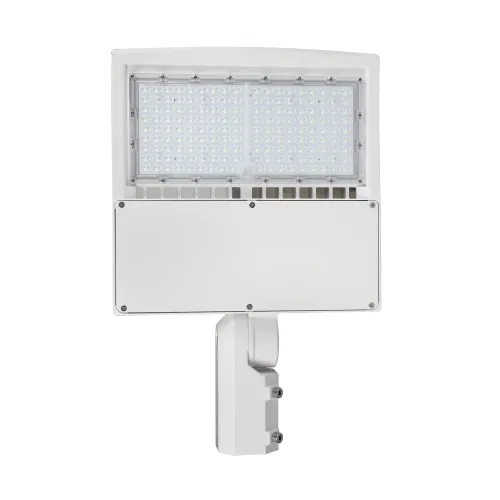 150W LED Shoebox Light White Housing AC 277-480V CCT 5000K | SBC8B-150W-480V-50K-W