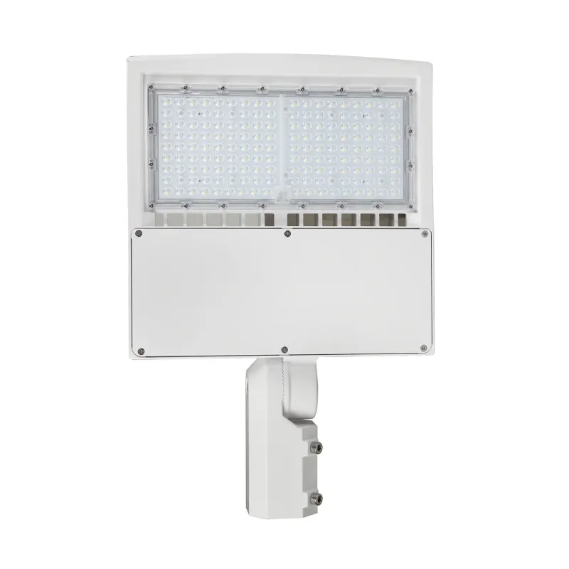 150W LED Shoebox Light White Housing AC 120~277V CCT 5000K | SBC8B-150W-120V-50K-W