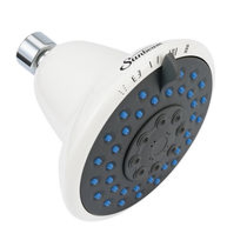 Sunbeam EPA Watersense 5-Spray Multi-Function Showerhead, White  SH3601-001