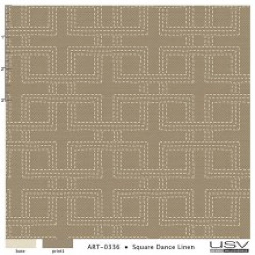 Square Dance Linen Wall Vinyl