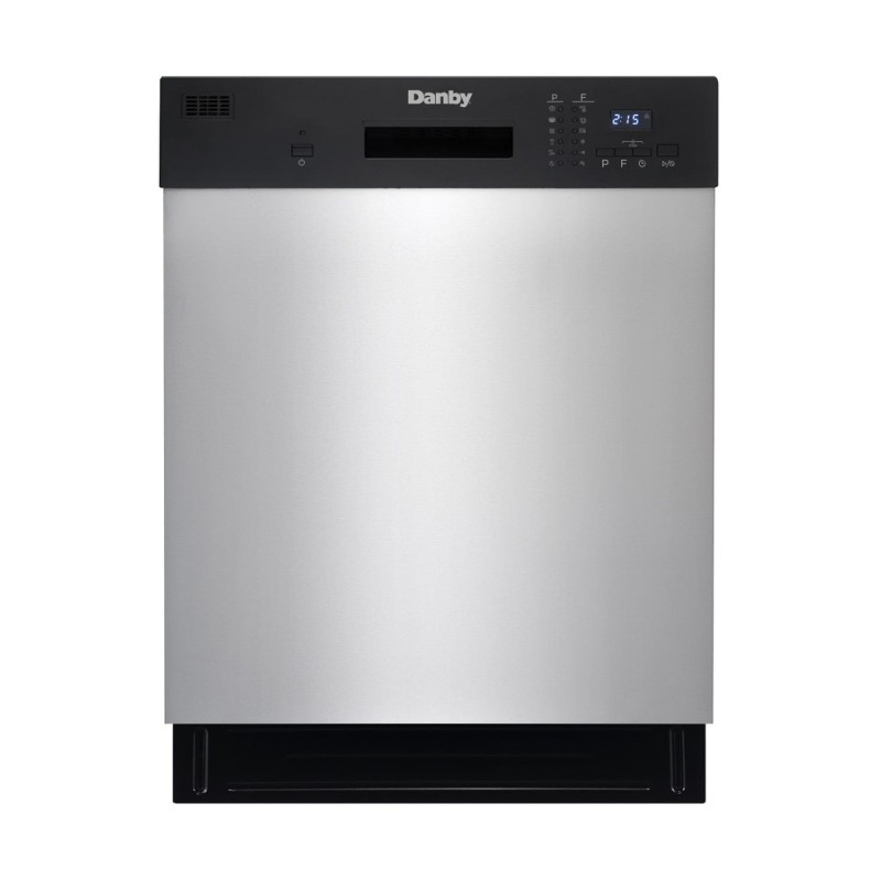 Danby 24″ Wide Built-in Dishwasher in Stainless Steel DDW2404EBSS