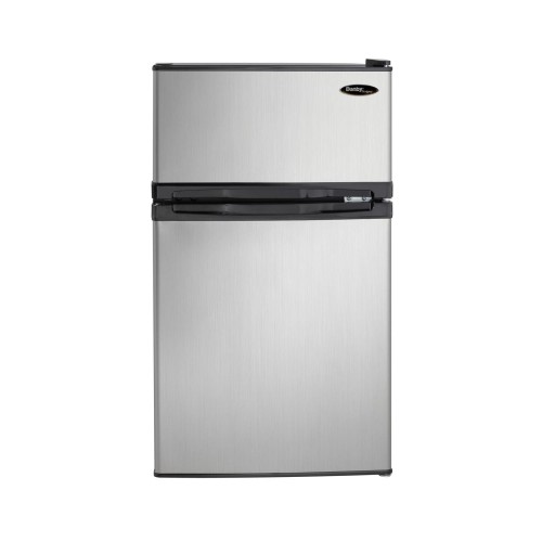 Danby Designer 3.1 cu. ft. 2-door Compact Fridge in Stainless Steel DCR031B1BSLDD