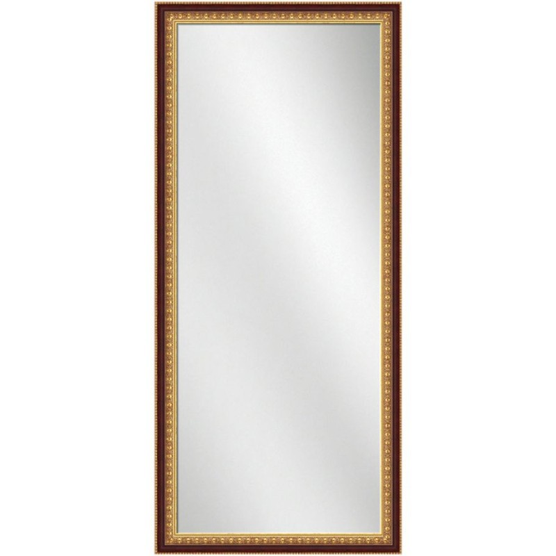 Full Length Mirror Gold Frame w/Mahogany 24 x 60