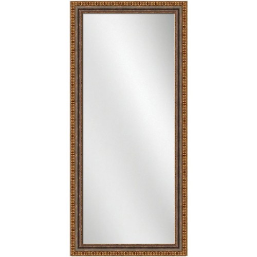 Full Length Mirror Mahogany w/gold Frame 24 x 60