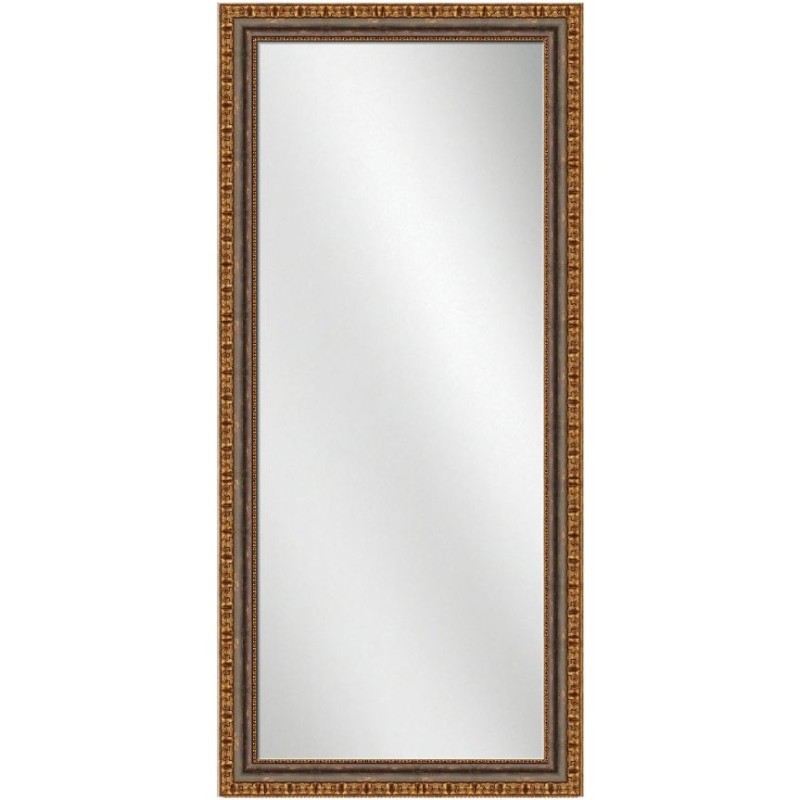 Full Length Mirror Mahogany w/gold Frame 24 x 60