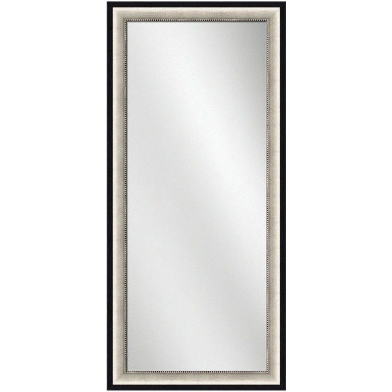 Full Length Mirror Silver w/black Frame 24 x 60