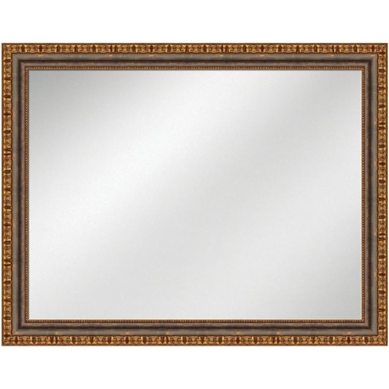 Vanity Mirror Mahogany w/gold Frame 36 x 48