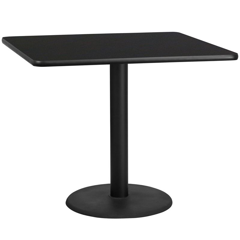 Laminate Table Top with 24'' Round Table Height Base