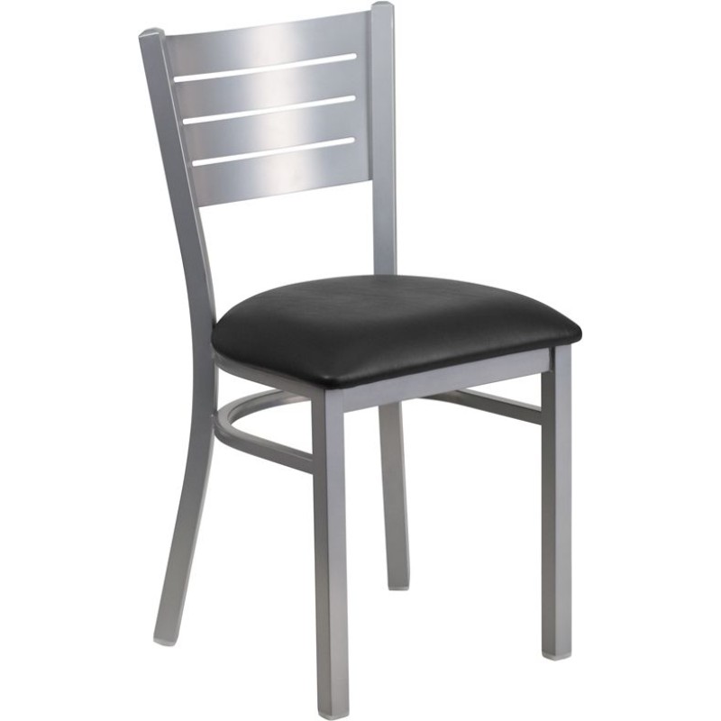 Restaurant Chair - Black Vinyl Seat