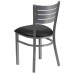 Restaurant Chair - Black Vinyl Seat