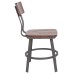 Restaurant Chair with Wood Seat & Back and Gray Powder Coat Frame