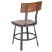 Restaurant Chair with Wood Seat & Back and Gray Powder Coat Frame