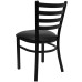 Restaurant Chair - Black Vinyl Seat