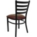 Restaurant Chair - Burgundy Vinyl Seat