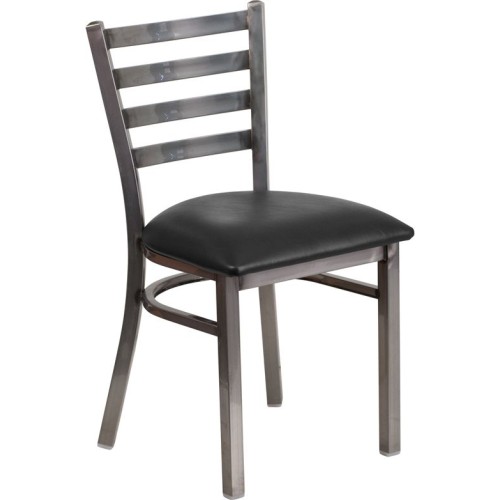 Restaurant Chair - Black Vinyl Seat