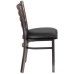 Restaurant Chair - Black Vinyl Seat