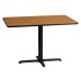 30'' x 45'' Rectangular Natural Laminate Table Top with 22'' x 30'' Table Height Base