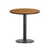 24'' Round Natural Laminate Table Top with 18'' Round Table Height Base