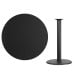 42'' Round Black Laminate Table Top with 24'' Round Bar Height Table Base