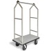 Angled Top Heavy Duty / 26 Stainless Bellman's Cart