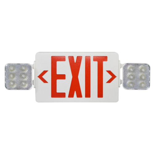 Combination LED Emergency & Exit Light Red AH7082RX