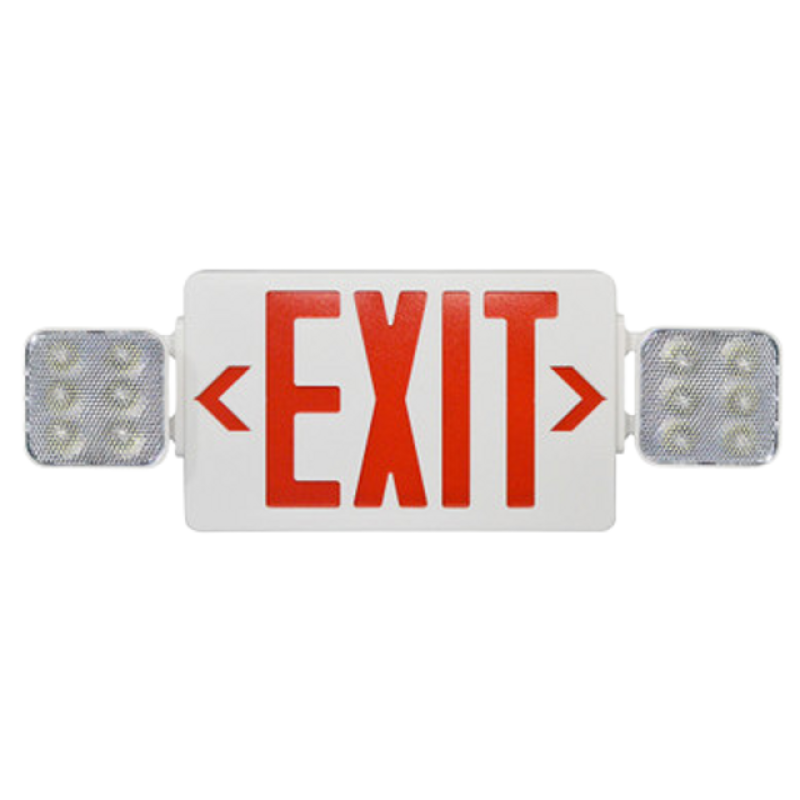 Combination LED Emergency & Exit Light Red AH7082RX